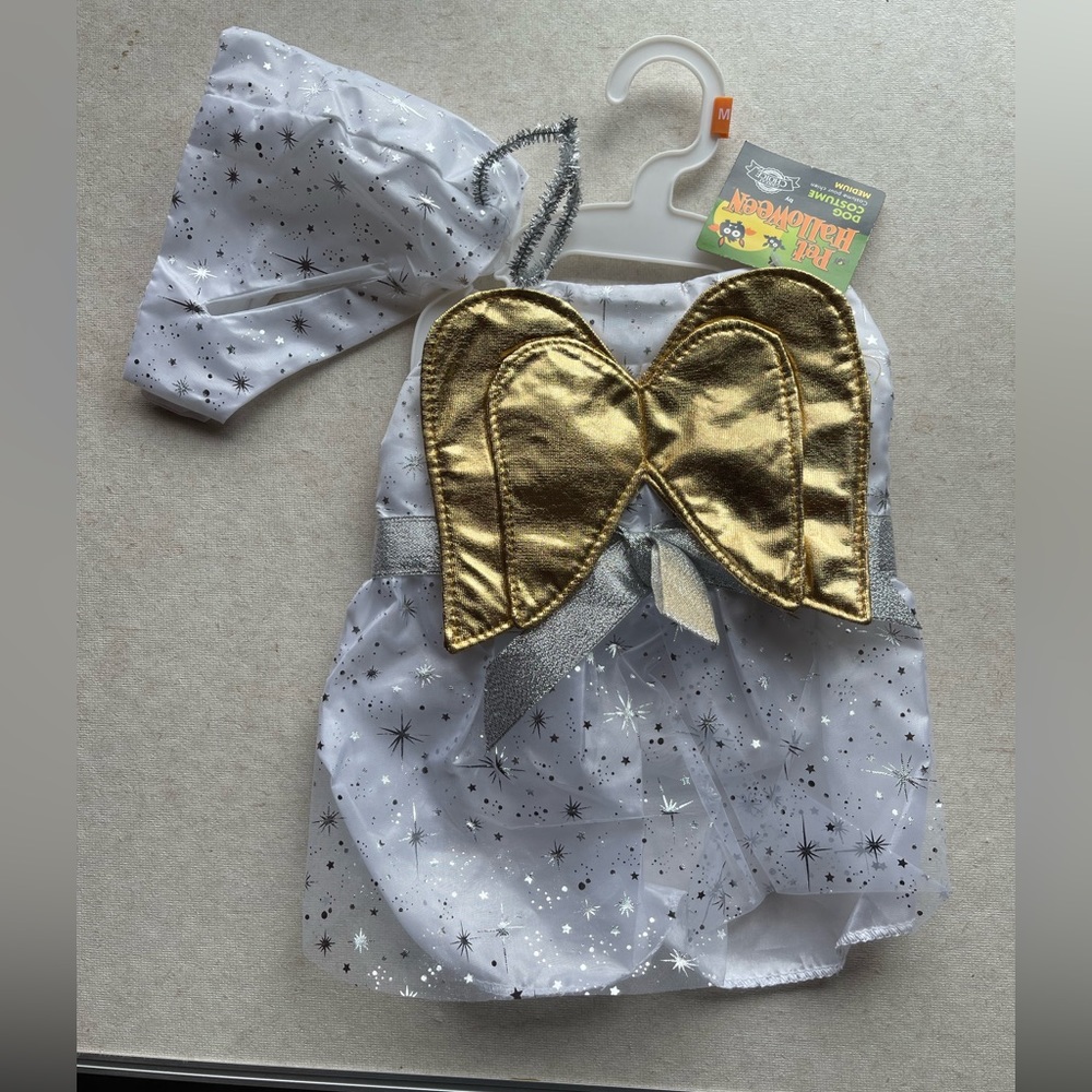 Angel dress dog costume medium